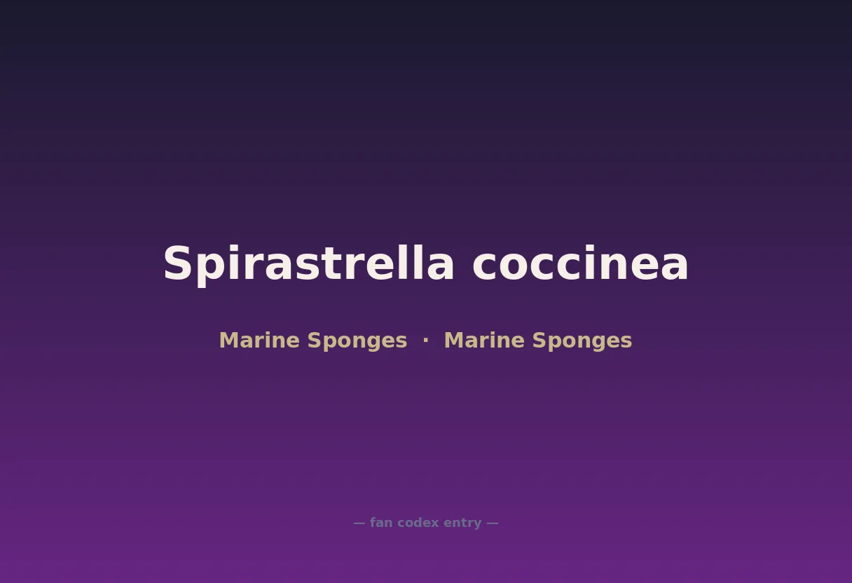 Spirastrella coccinea