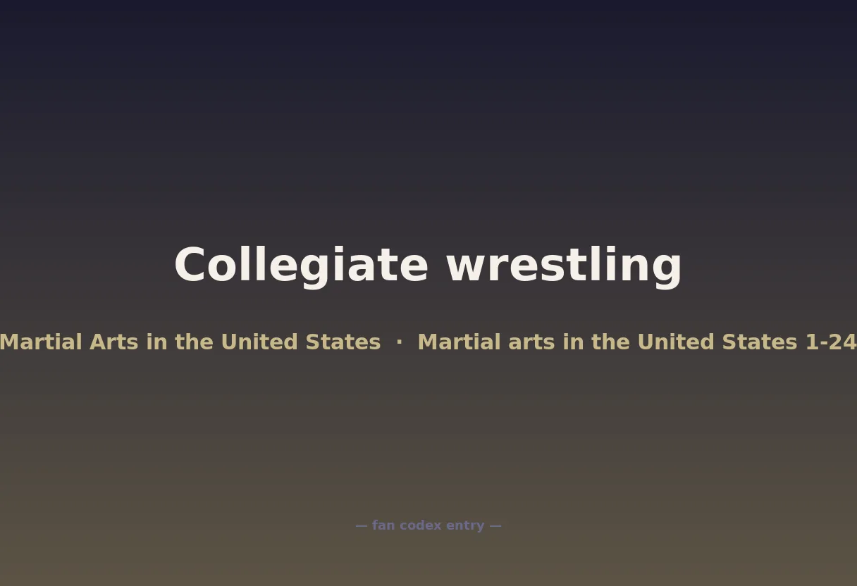 Collegiate wrestling