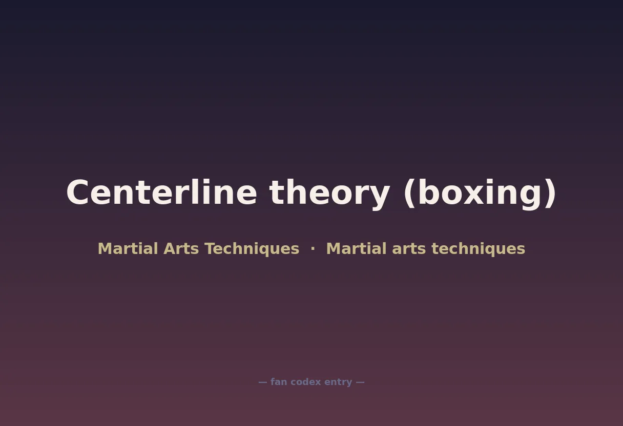Centerline theory (boxing)