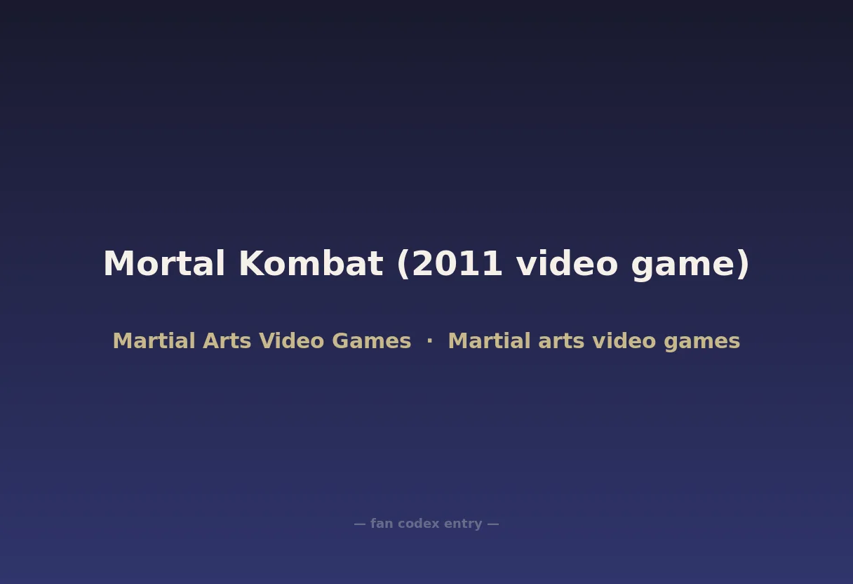 Mortal Kombat (2011 video game)