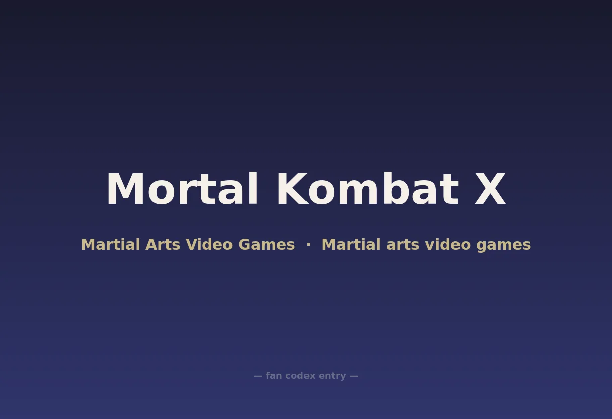 Mortal Kombat X