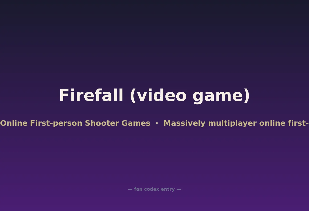 Firefall (video game)