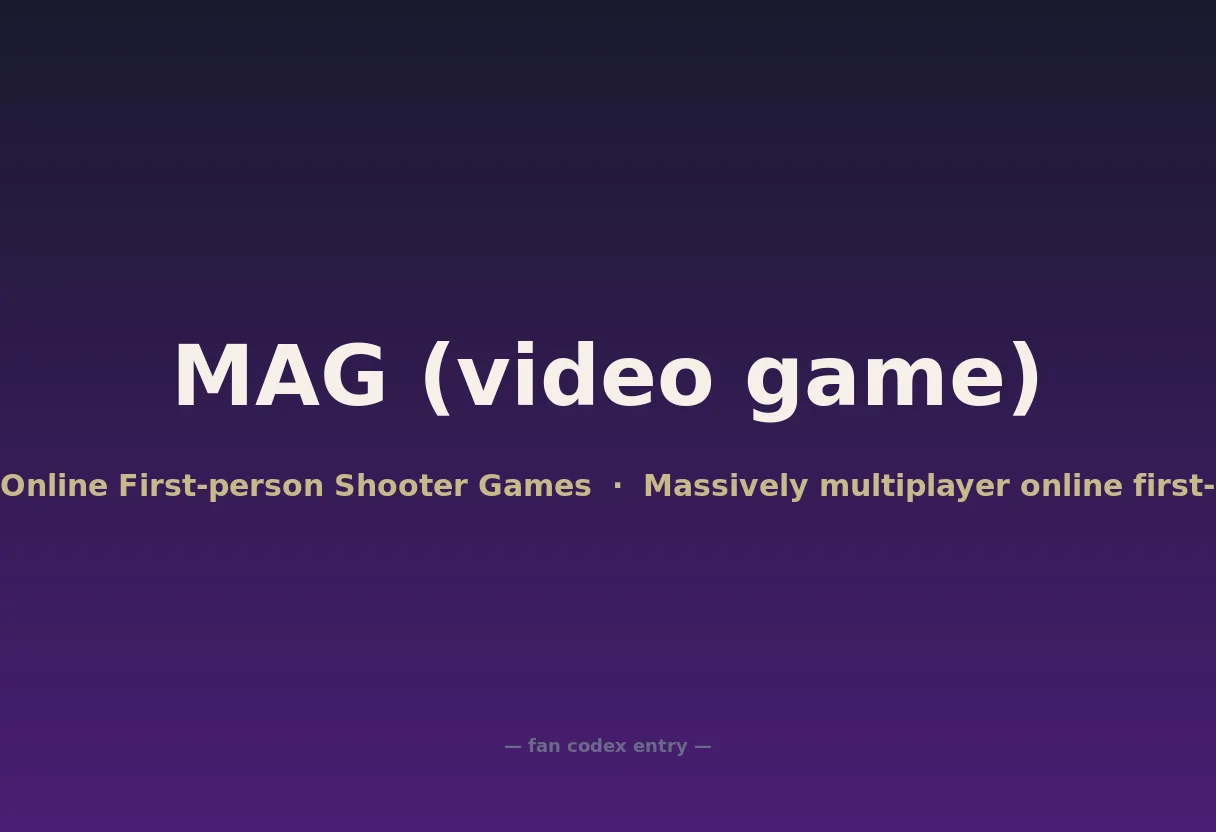 MAG (video game)