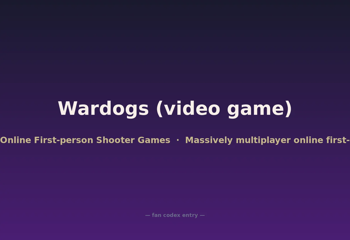 Wardogs (video game)