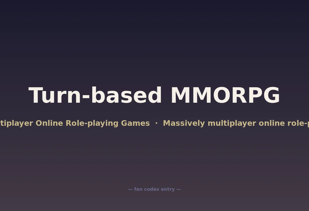 Turn-based MMORPG