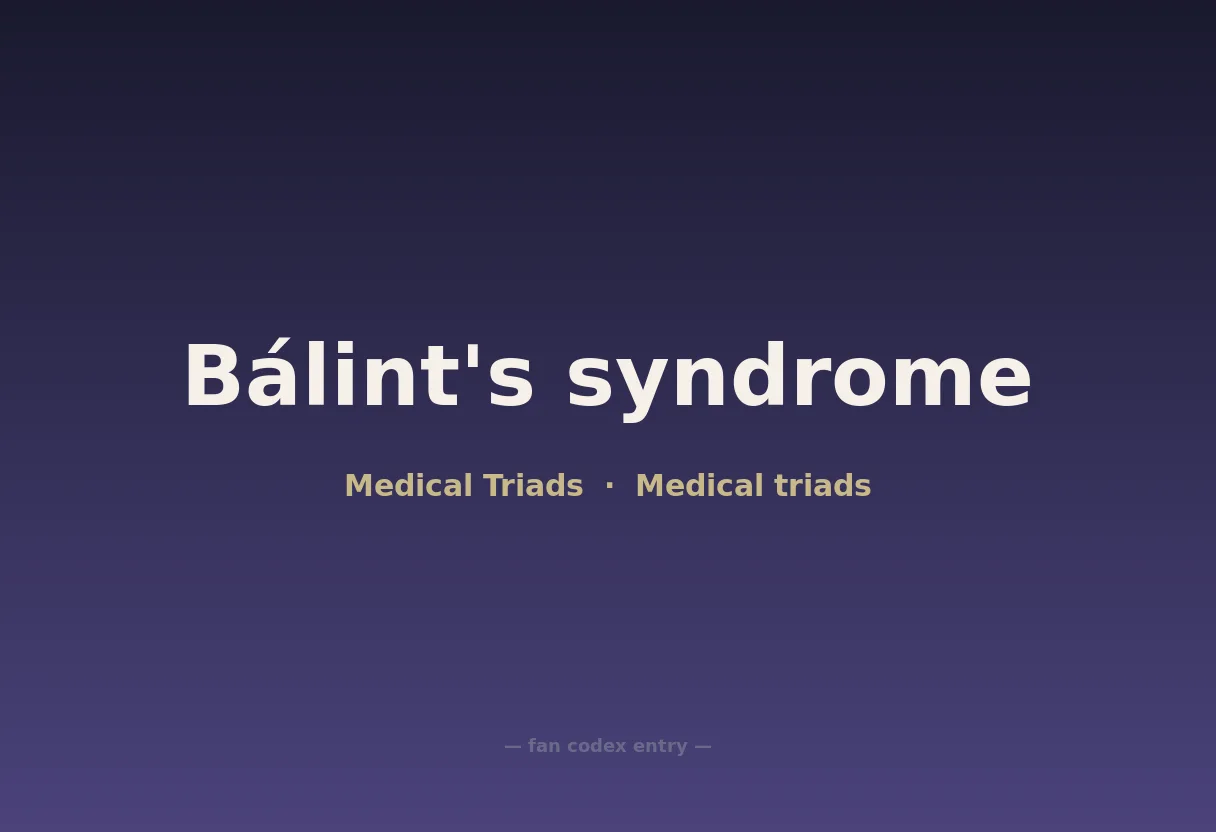Bálint's syndrome