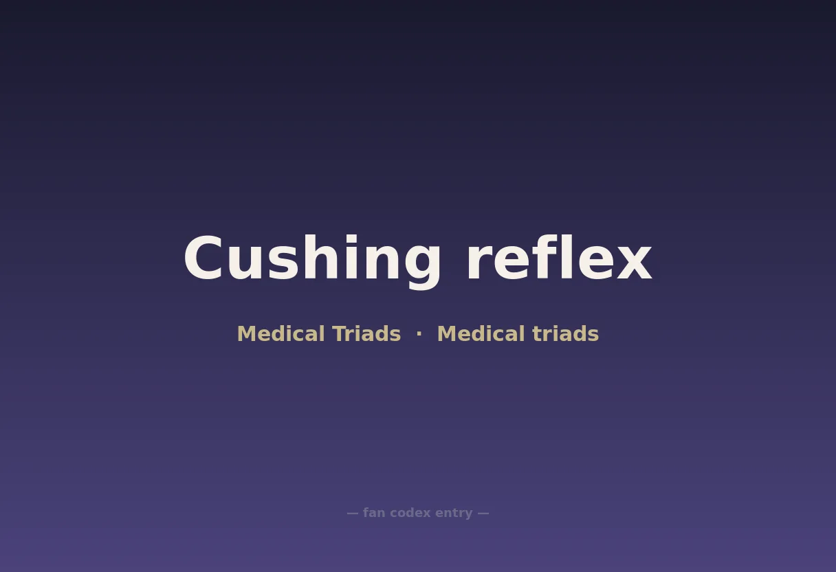Cushing reflex
