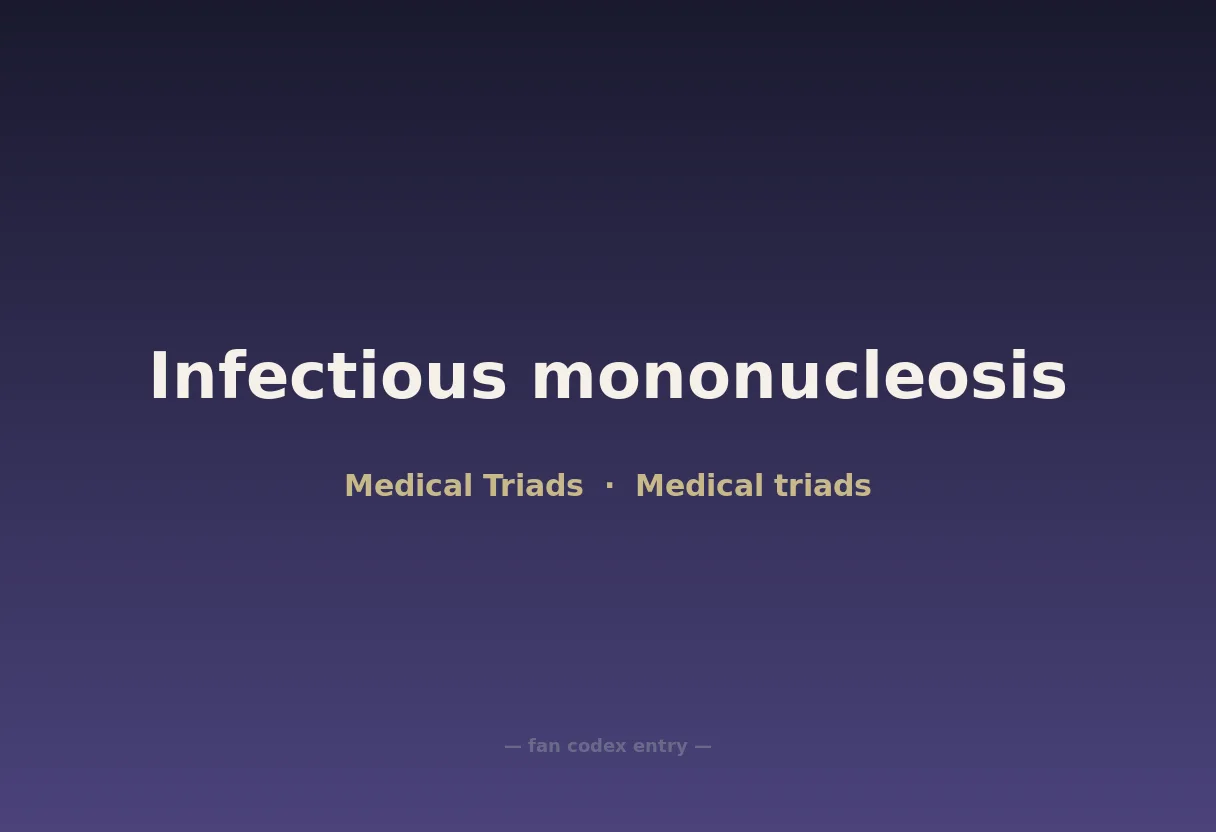 Infectious mononucleosis