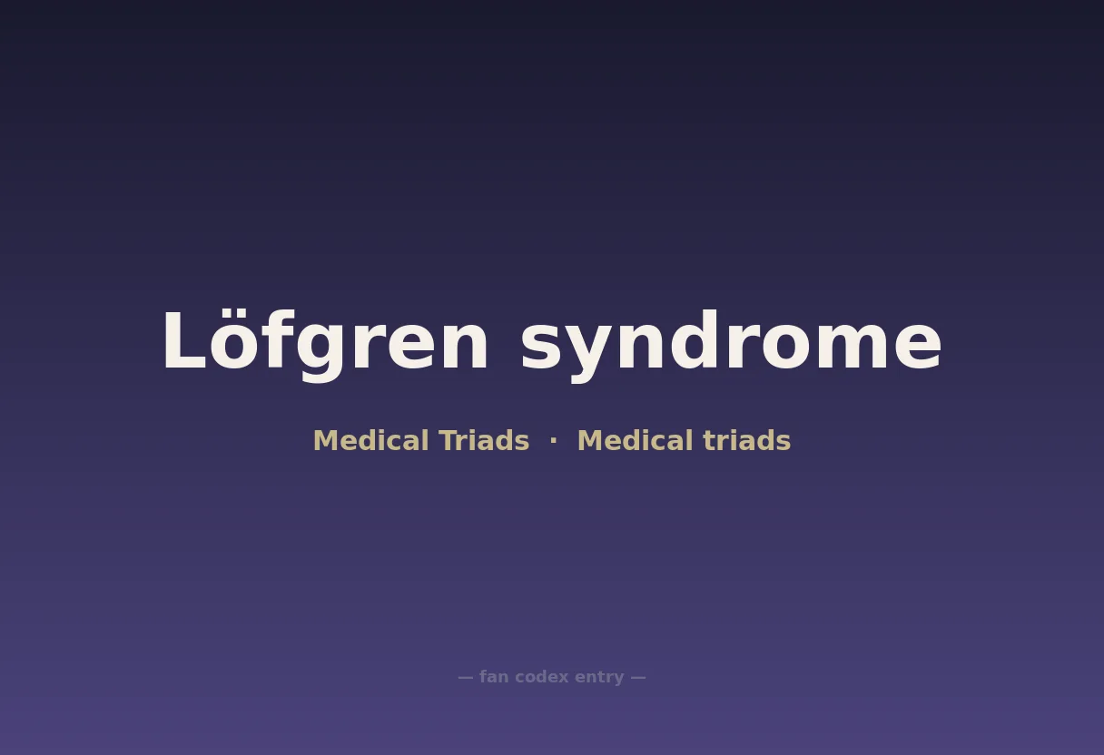 Löfgren syndrome