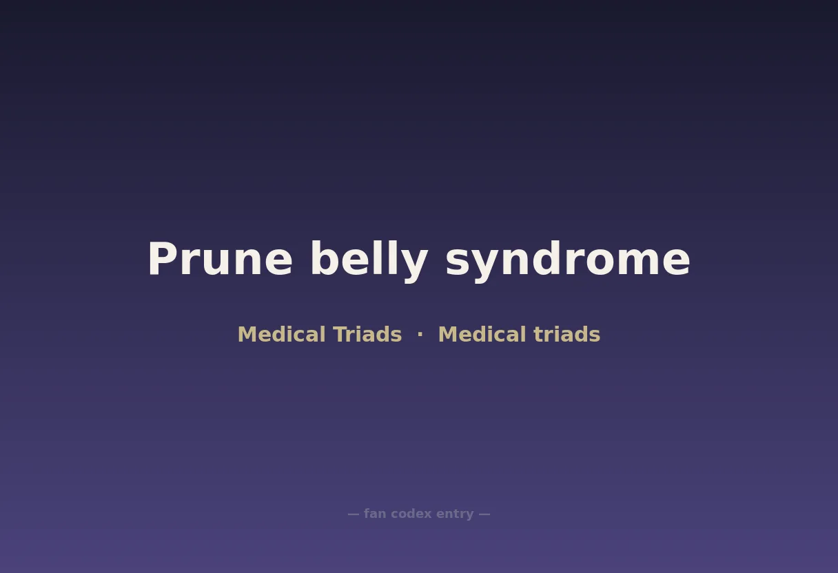 Prune belly syndrome