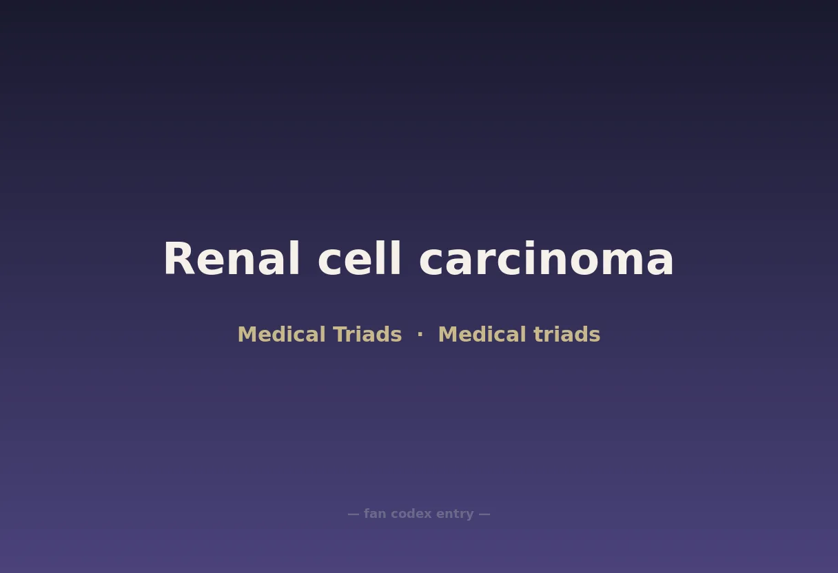 Renal cell carcinoma