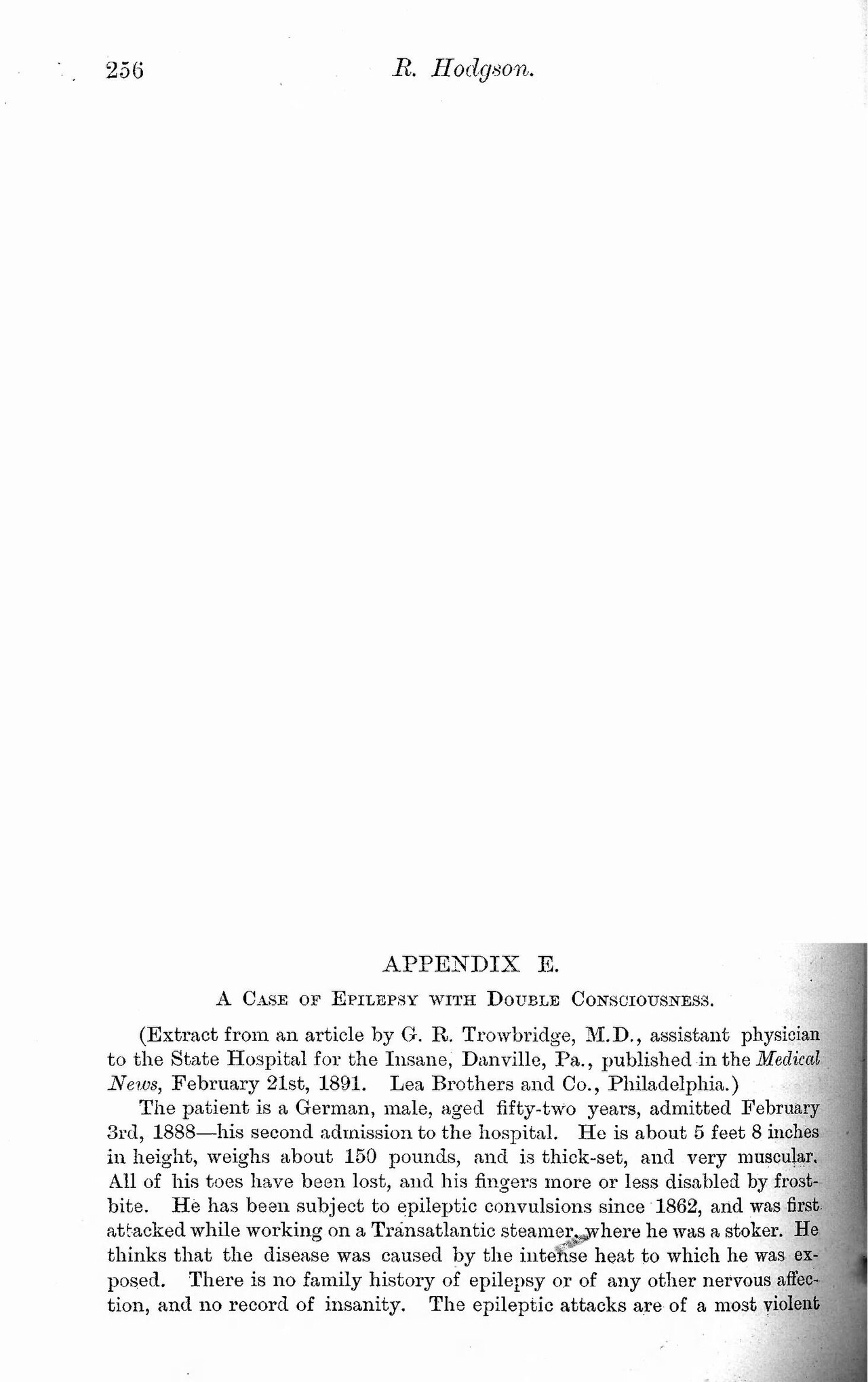 A case of epilepsy with double consciousness - DPLA - 07a4ad5f065d8f92f9b6f2ffc0b088ea (page 1)