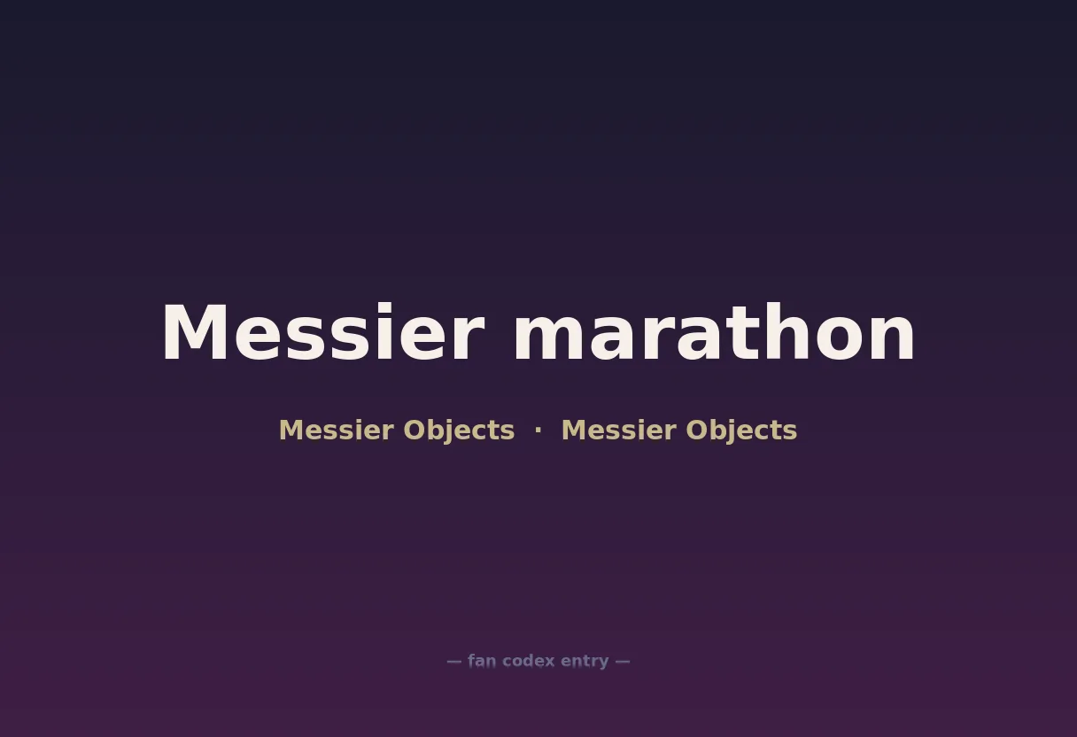 Messier marathon