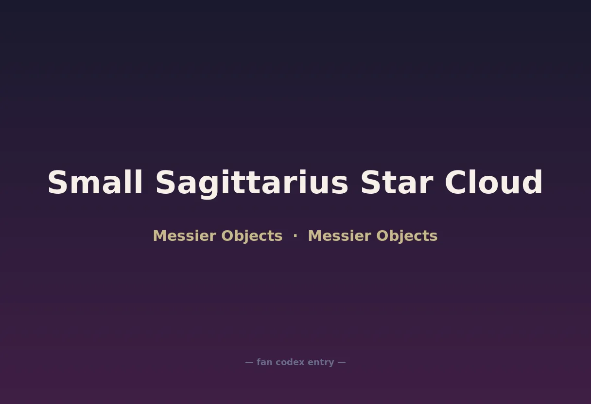 Small Sagittarius Star Cloud