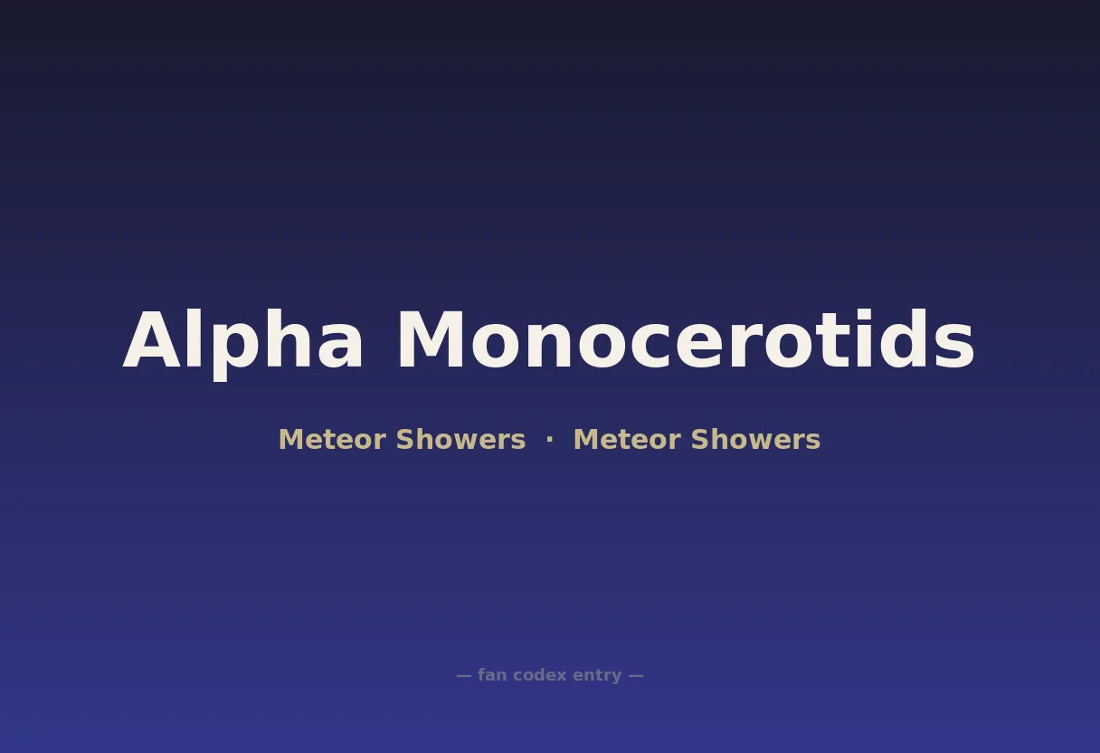 Alpha Monocerotids