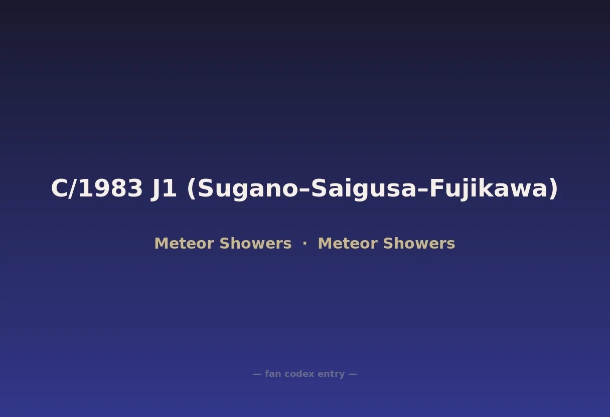 C/1983 J1 (Sugano–Saigusa–Fujikawa)