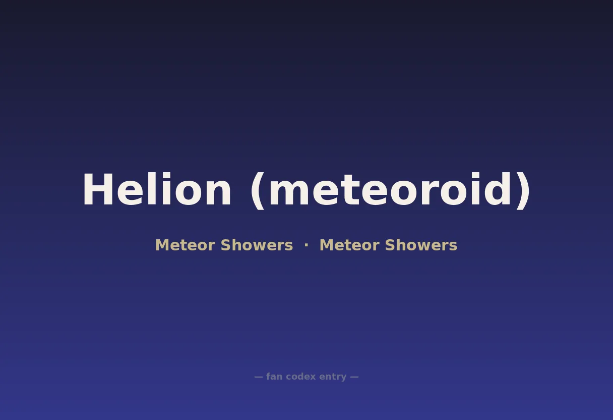Helion (meteoroid)