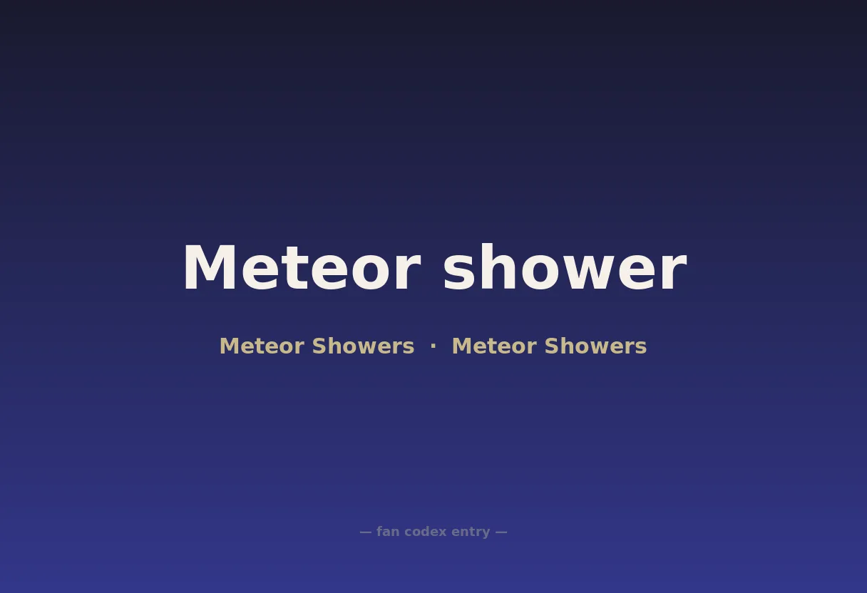 Meteor shower