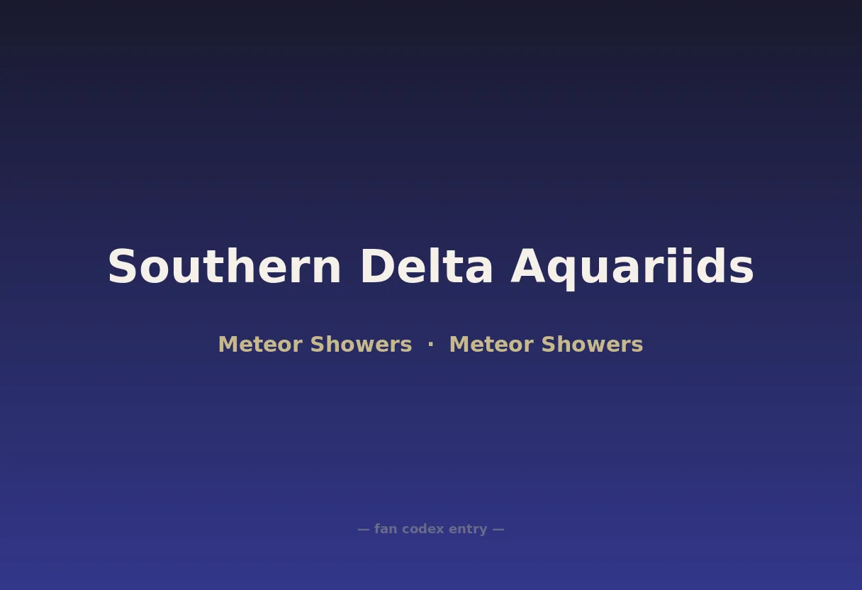 Southern Delta Aquariids