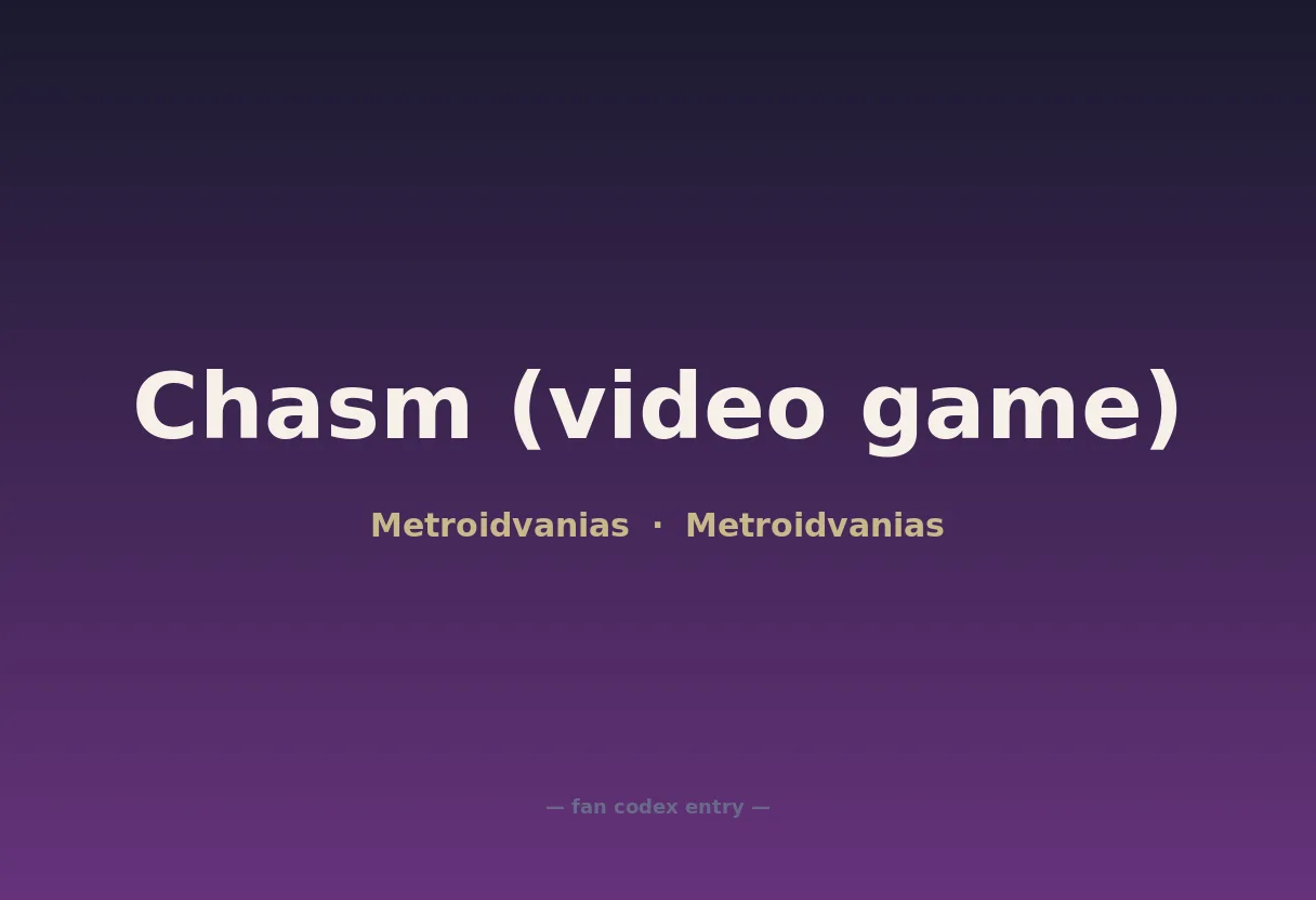 Chasm (video game)