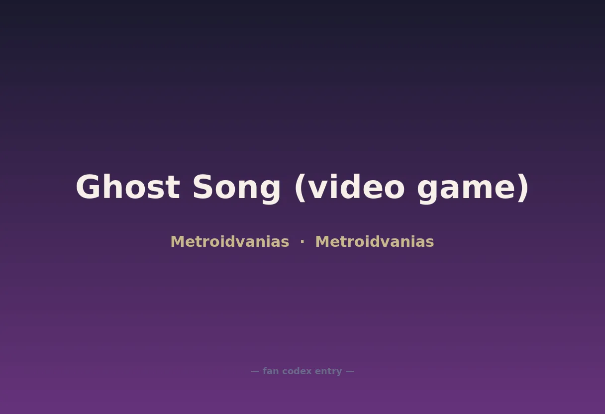 Ghost Song (video game)