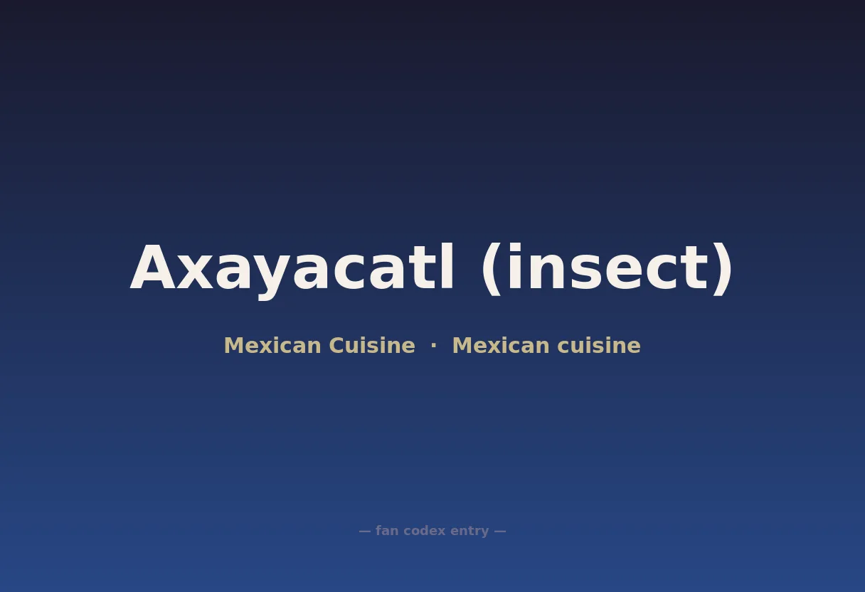 Axayacatl (insect)