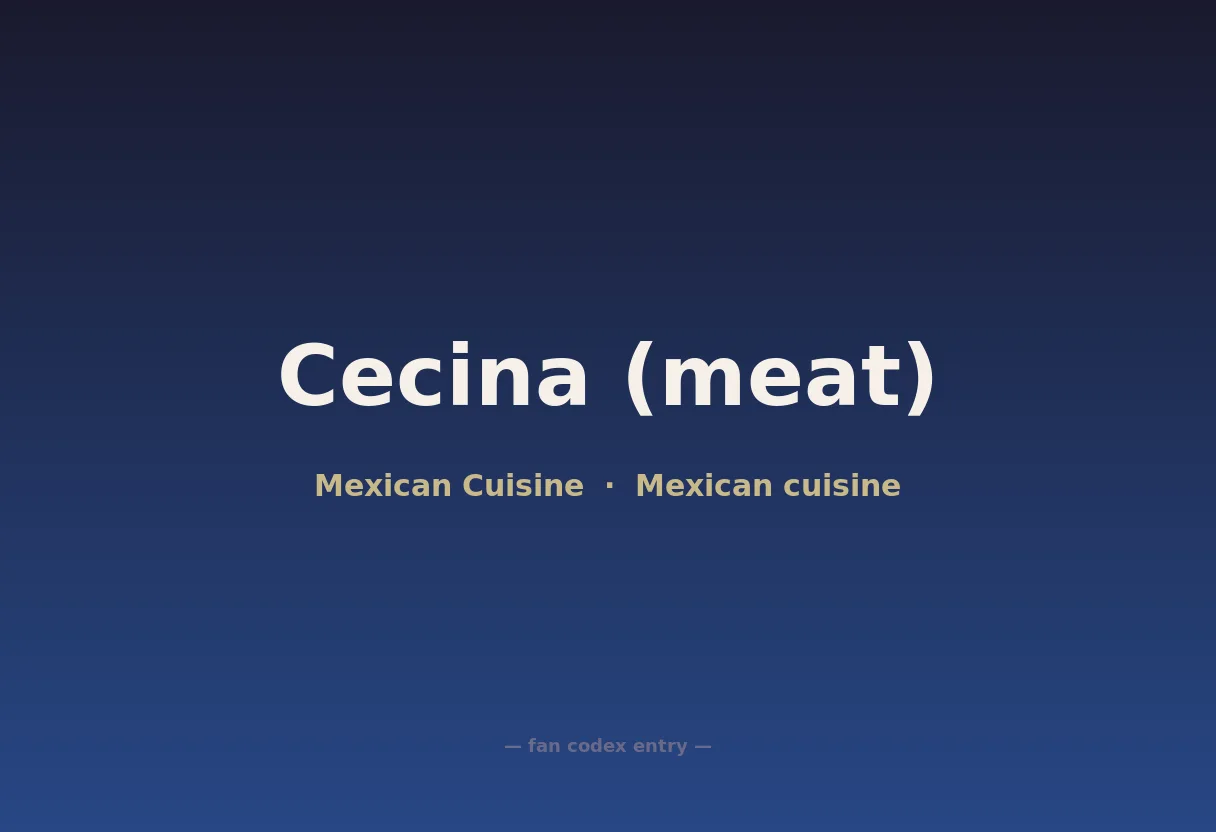 Cecina (meat)