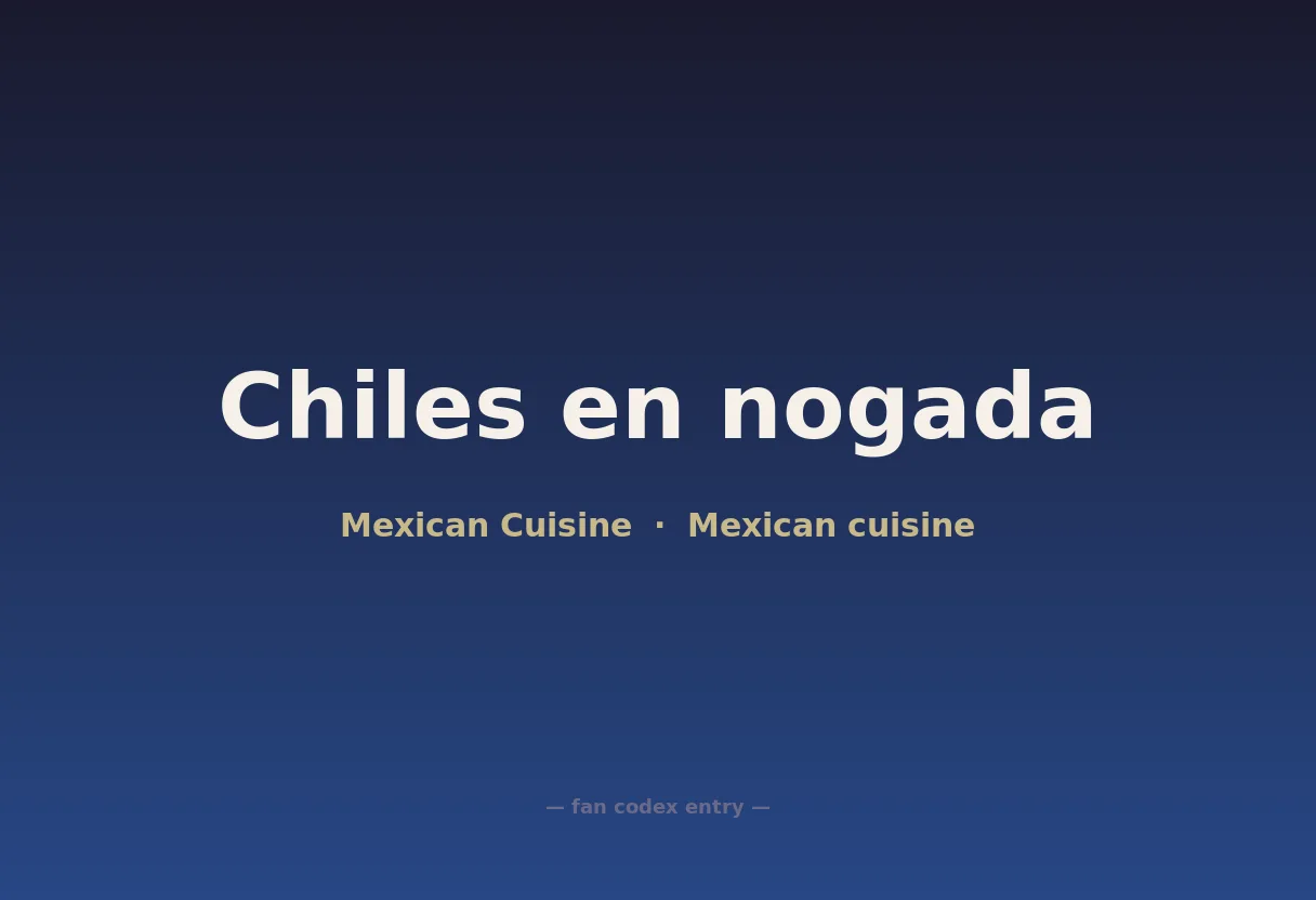 Chiles en nogada
