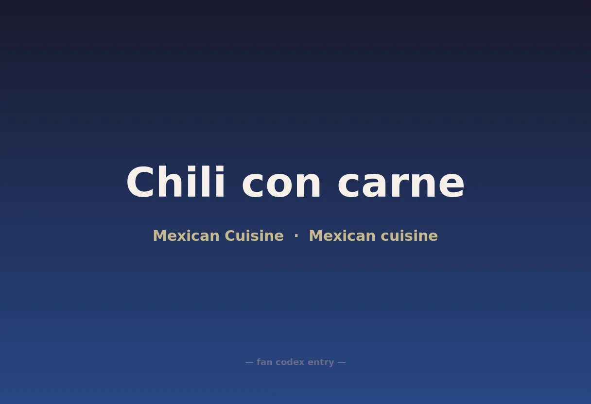 Chili con carne