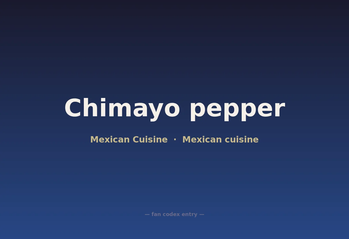 Chimayo pepper
