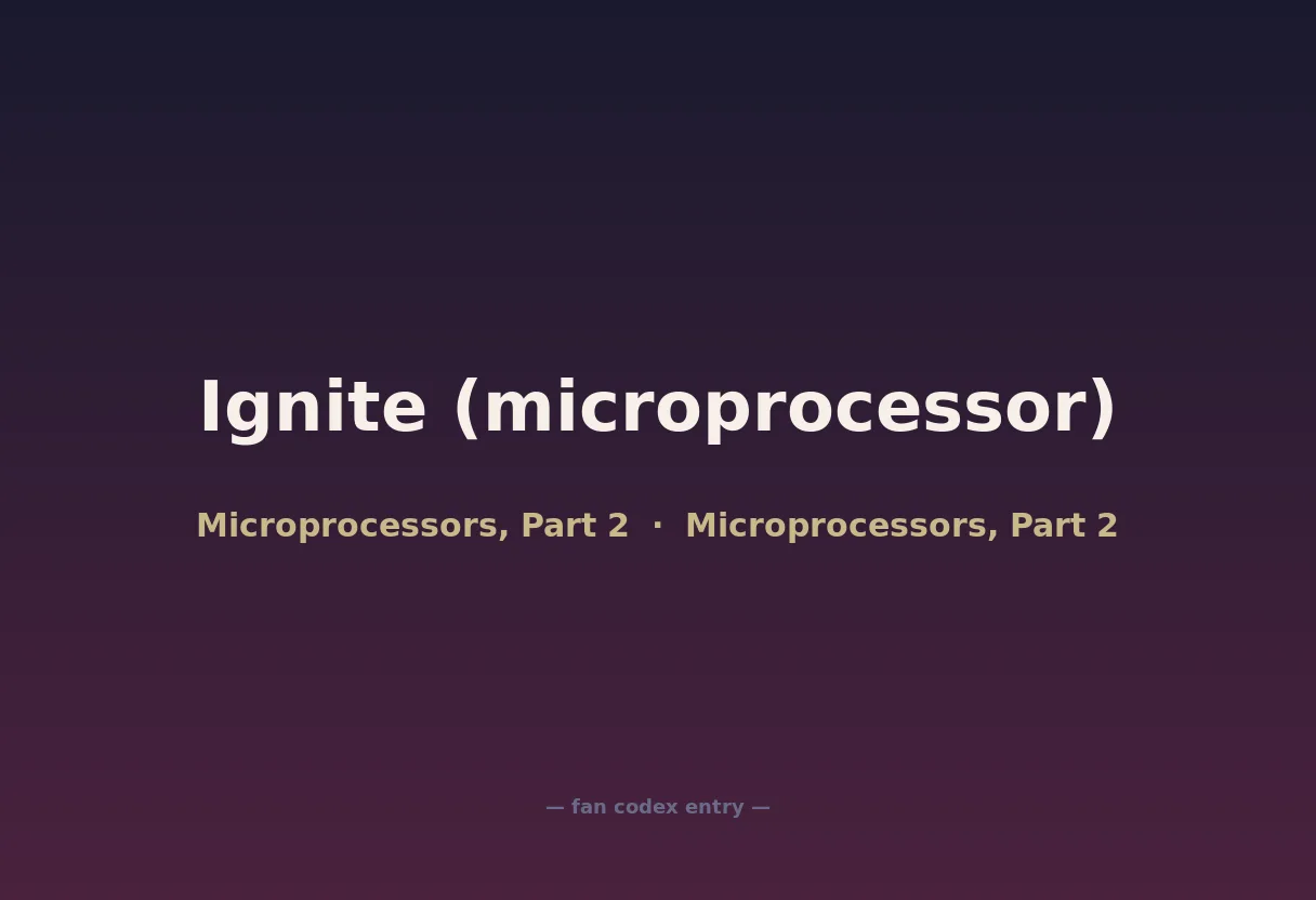 Ignite (microprocessor)