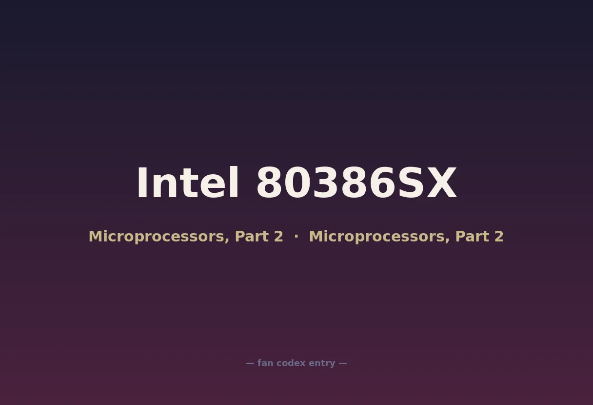 Intel 80386SX