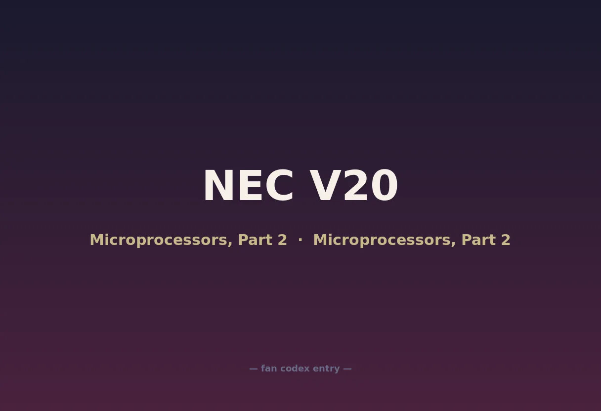 NEC V20