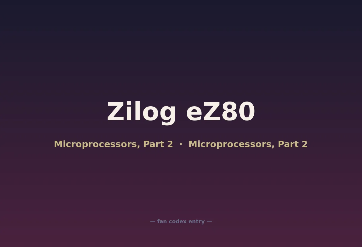 Zilog eZ80