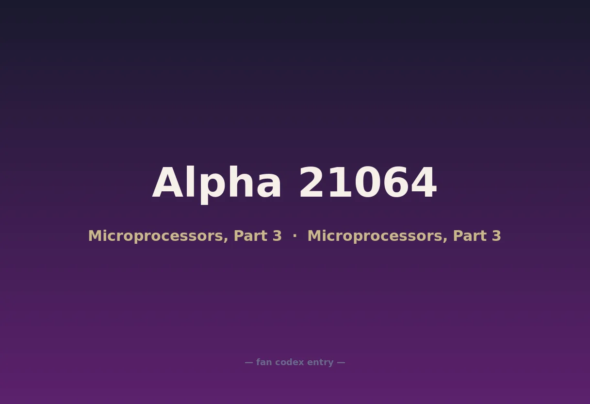 Alpha 21064