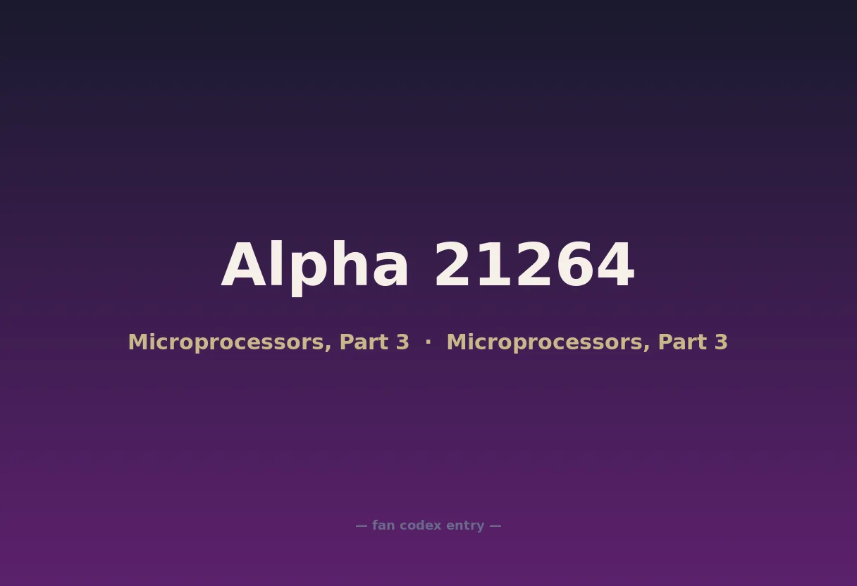 Alpha 21264