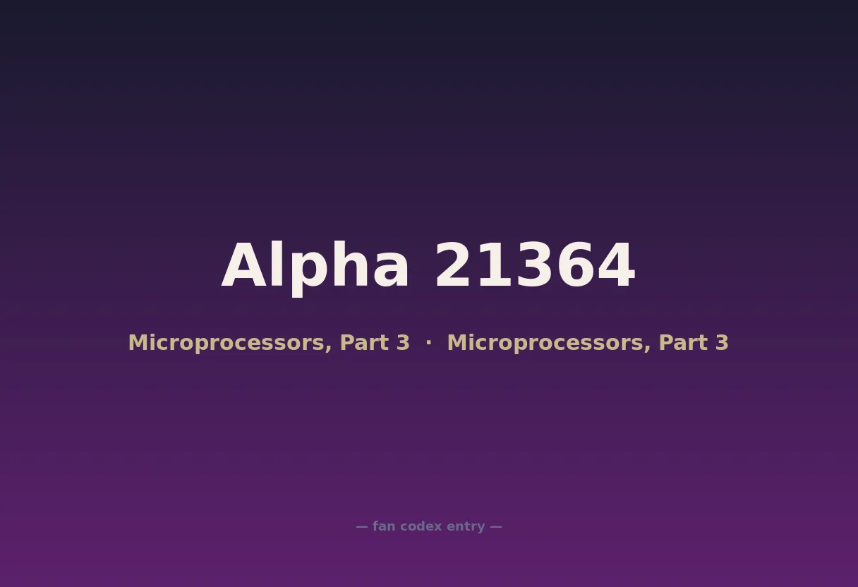 Alpha 21364