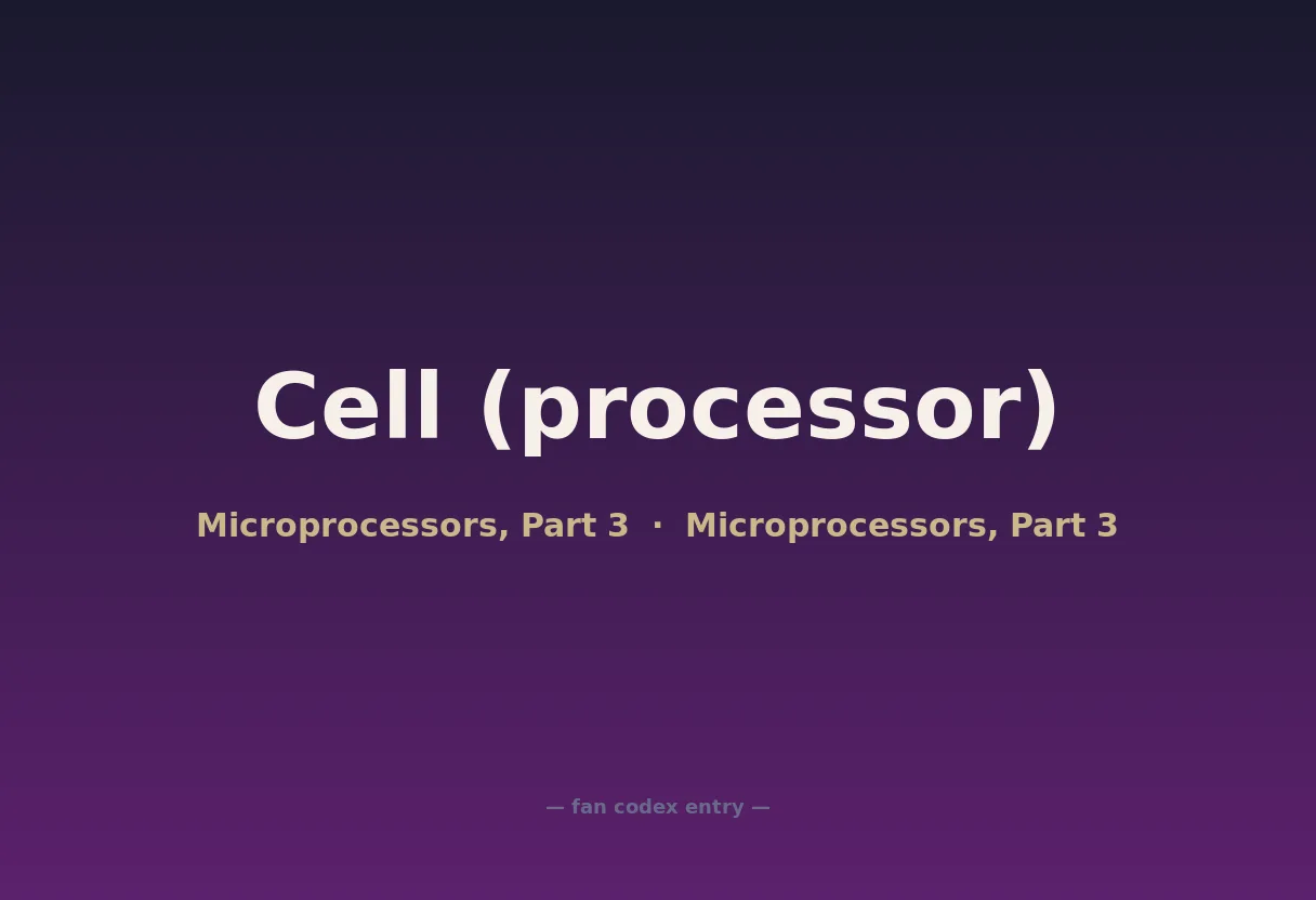 Cell (processor)