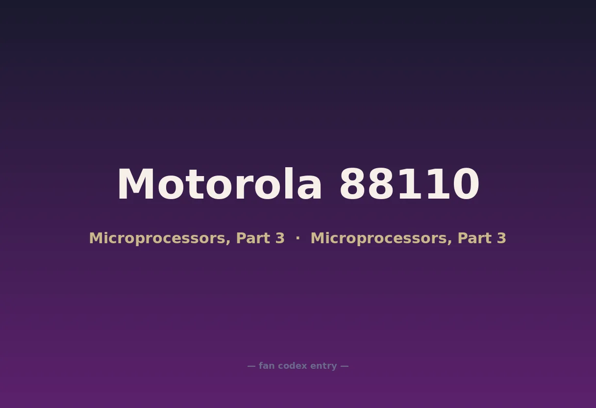 Motorola 88110
