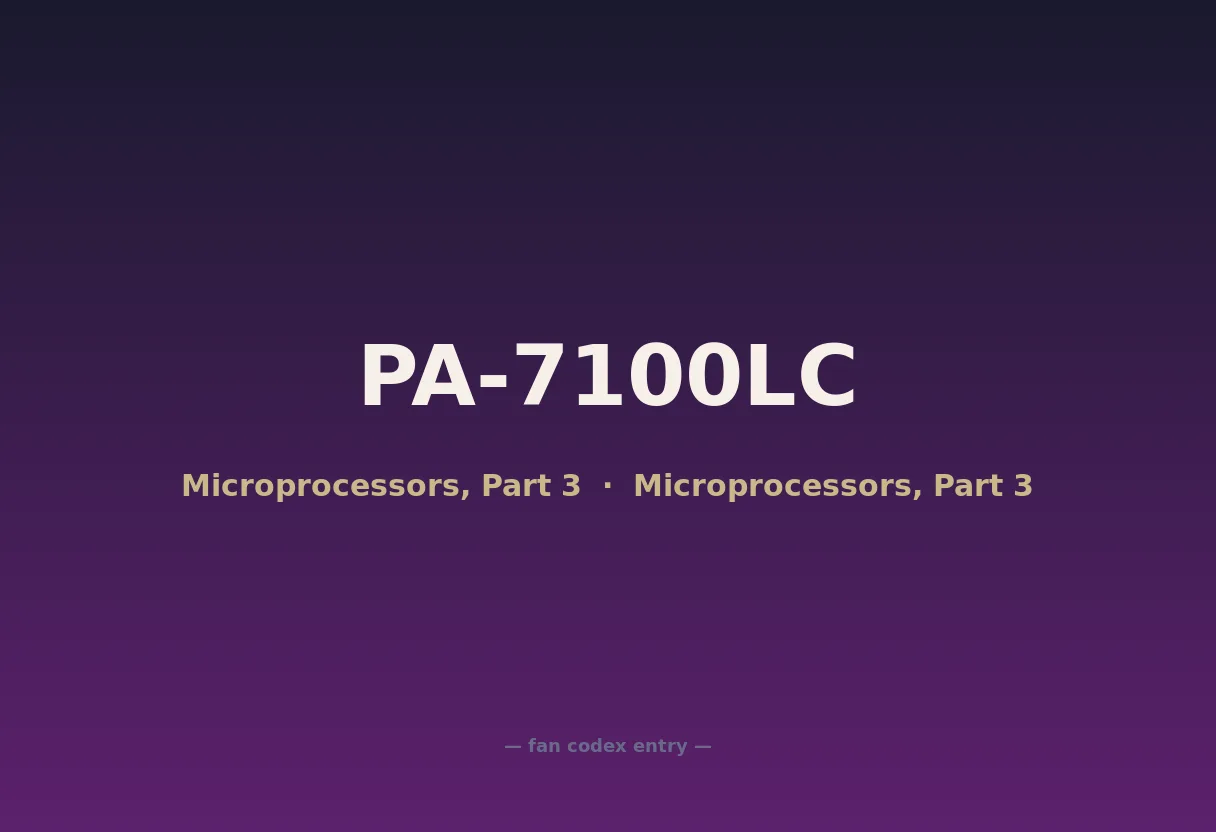 PA-7100LC