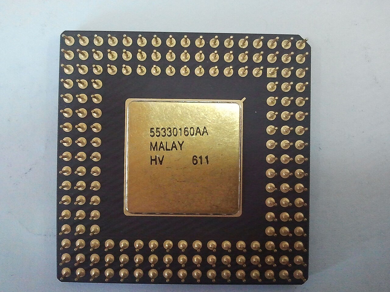 Intel DX4 microprocessor top