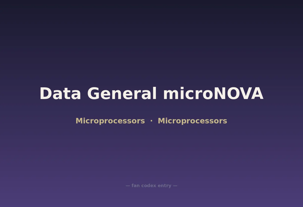 Data General microNOVA