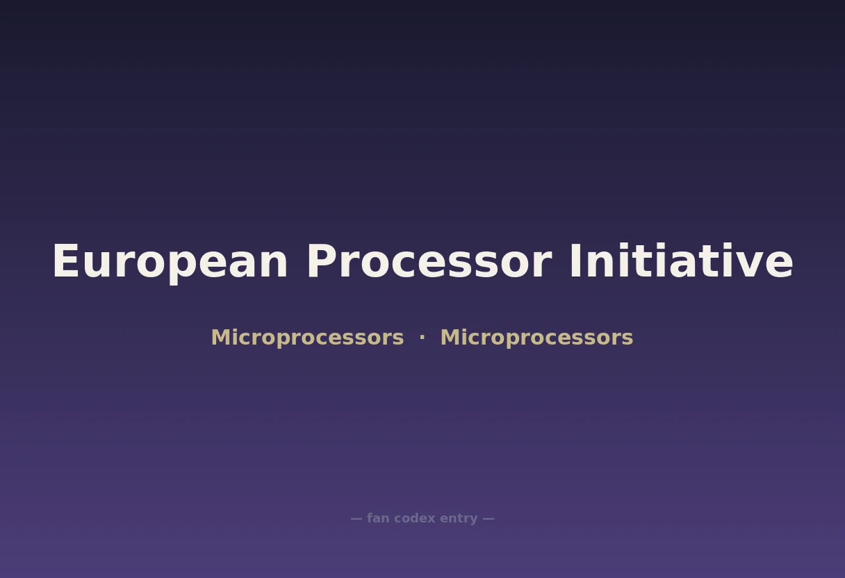 European Processor Initiative
