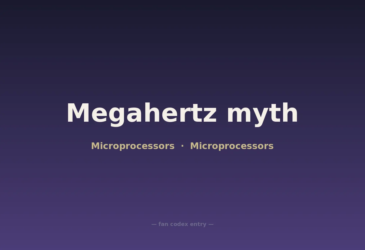 Megahertz myth