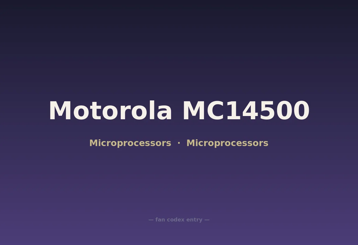 Motorola MC14500