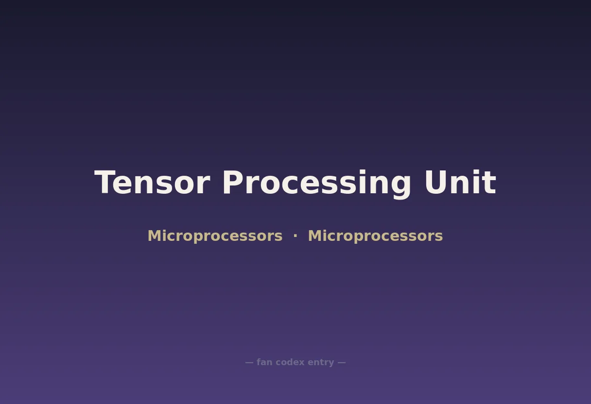 Tensor Processing Unit