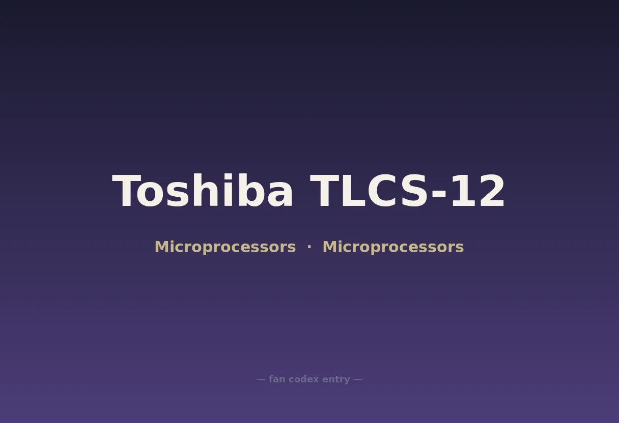Toshiba TLCS-12