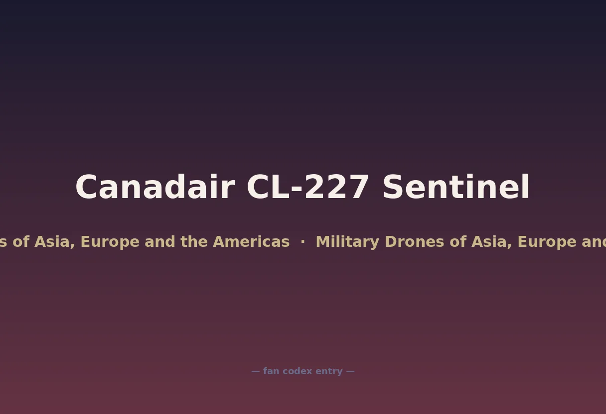 Canadair CL-227 Sentinel
