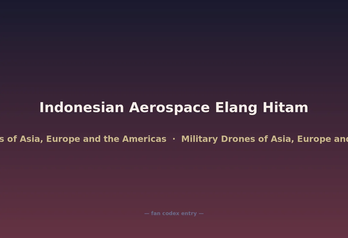 Indonesian Aerospace Elang Hitam
