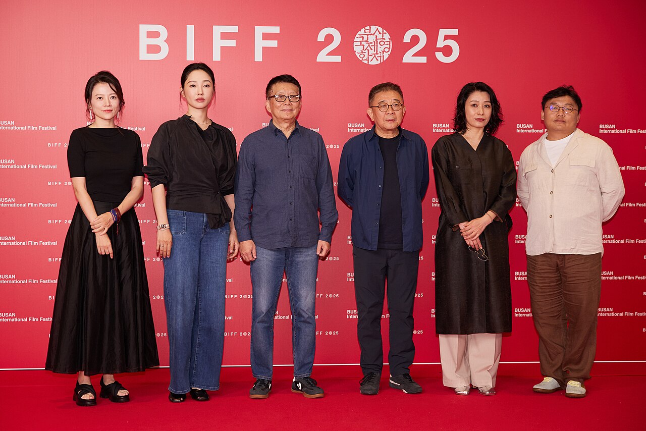 Peng Jin, Bai Baihe, Huang Jianxin, Zhang Lu, Liu Dan, Wang Chuanjun at the Busan International Film Festival 2025